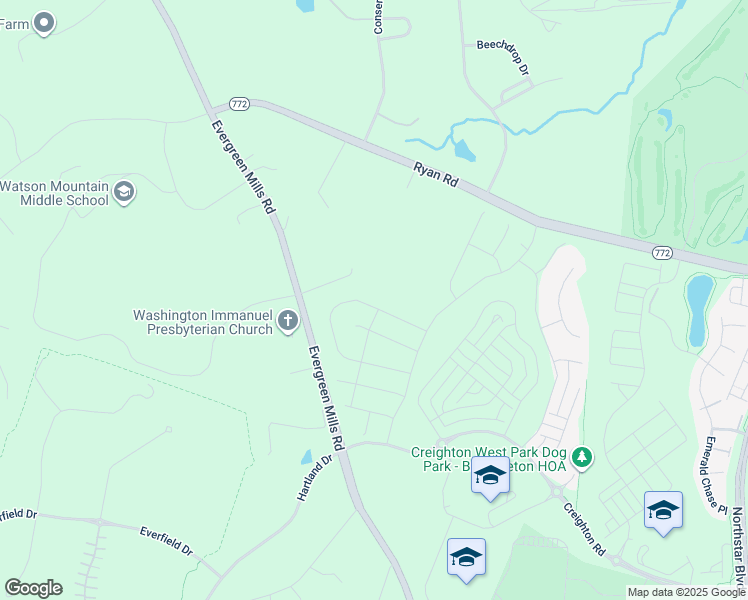 map of restaurants, bars, coffee shops, grocery stores, and more near 42010 Night Nurse Circle in Ashburn