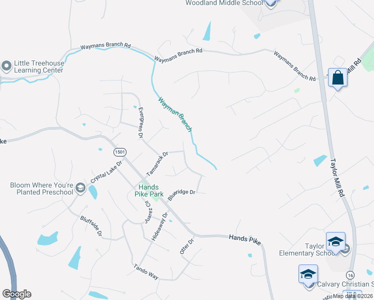 map of restaurants, bars, coffee shops, grocery stores, and more near 2648 Ridgecrest Lane in Covington