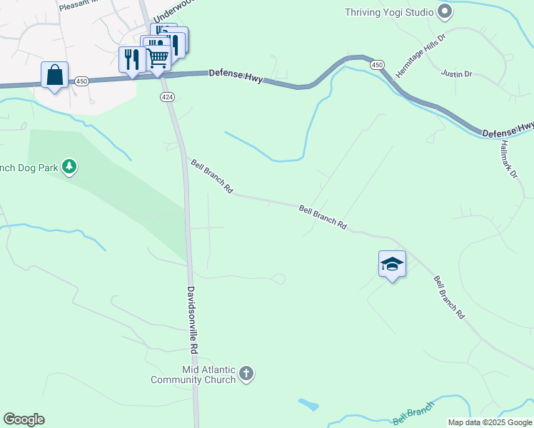 2463 Bell Branch Road, Gambrills MD Walk Score