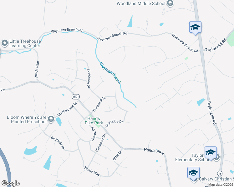 map of restaurants, bars, coffee shops, grocery stores, and more near 2652 Ridgecrest Lane in Covington
