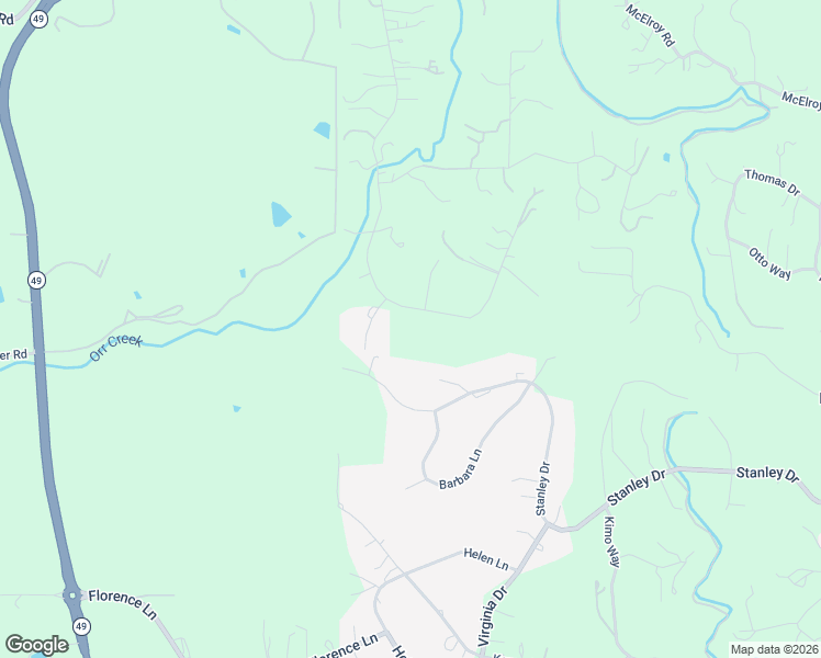 map of restaurants, bars, coffee shops, grocery stores, and more near 4871 Winding Way in Auburn