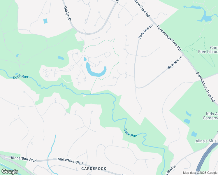 map of restaurants, bars, coffee shops, grocery stores, and more near 9210 Town Gate Lane in Bethesda