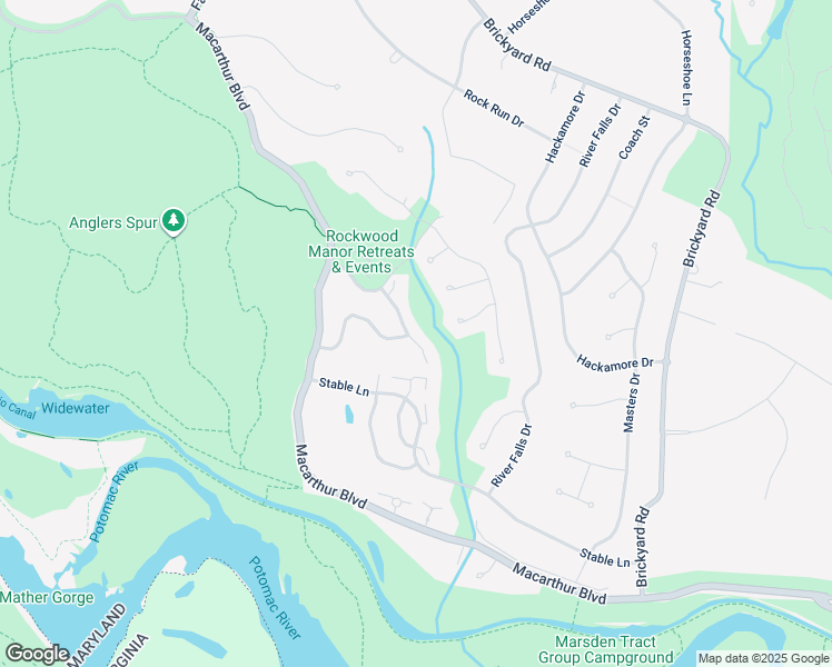 map of restaurants, bars, coffee shops, grocery stores, and more near 7729 Whiterim Terrace in Potomac