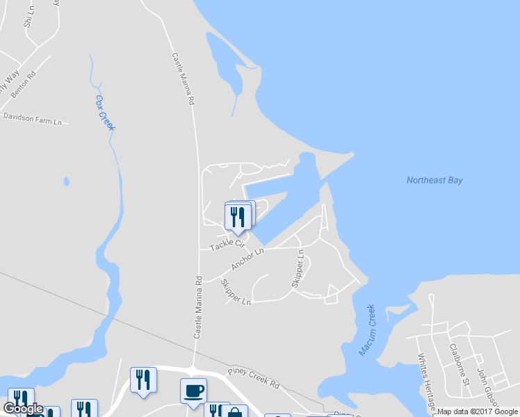 map of restaurants, bars, coffee shops, grocery stores, and more near 300 Bodys Neck Road in Chester