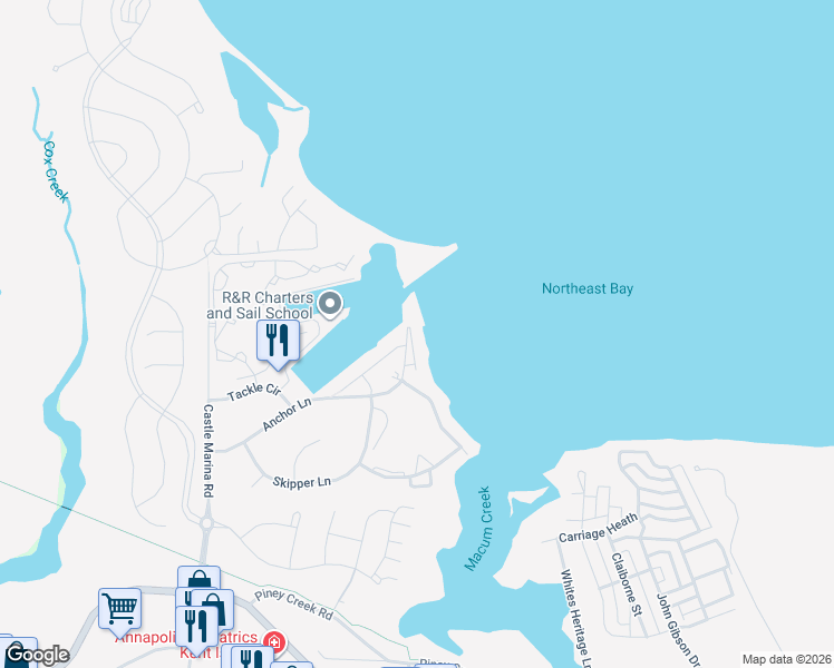 map of restaurants, bars, coffee shops, grocery stores, and more near 24G Queen Elizabeth Court in Chester
