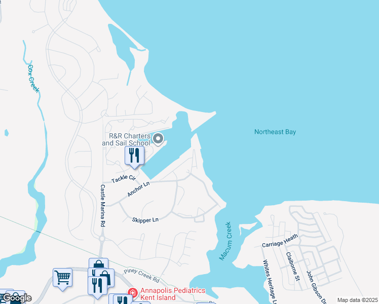 map of restaurants, bars, coffee shops, grocery stores, and more near 23 Queen Victoria Way in Chester