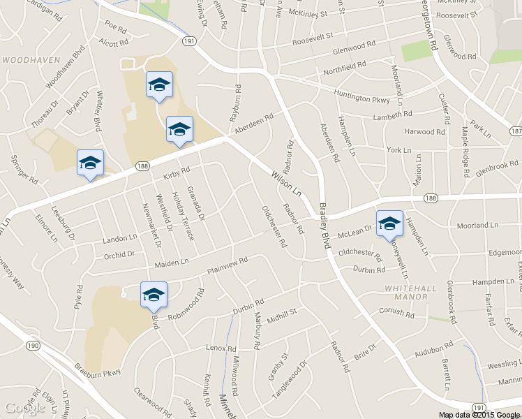 map of restaurants, bars, coffee shops, grocery stores, and more near 7708 Oldchester Road in Bethesda