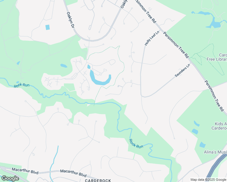 map of restaurants, bars, coffee shops, grocery stores, and more near 9207 Town Gate Lane in Bethesda