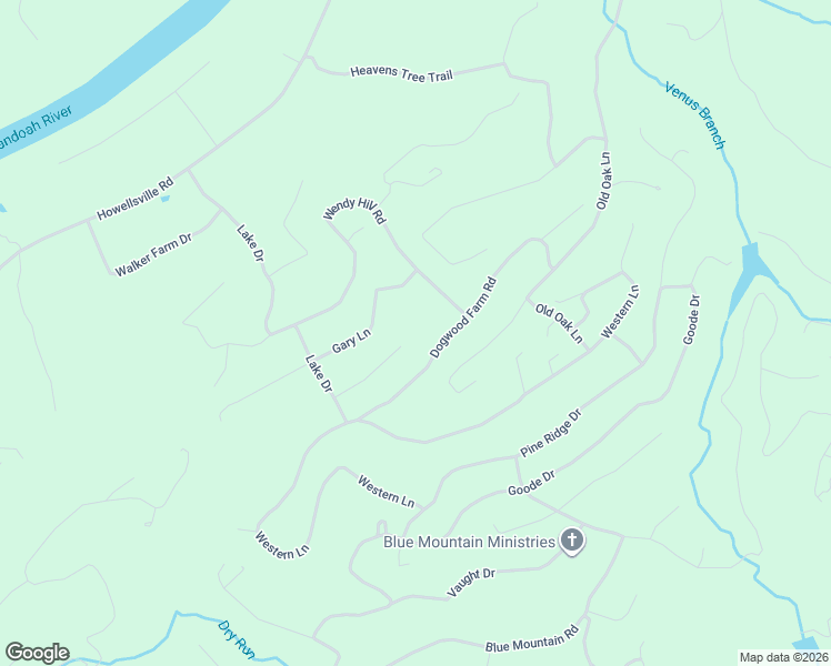 map of restaurants, bars, coffee shops, grocery stores, and more near 244 Dogwood Farm Road in Front Royal