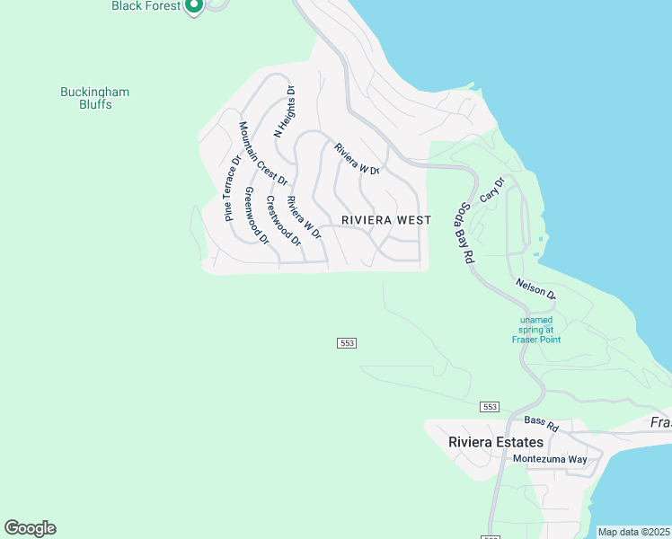 map of restaurants, bars, coffee shops, grocery stores, and more near 3710 Riviera West Drive in Kelseyville
