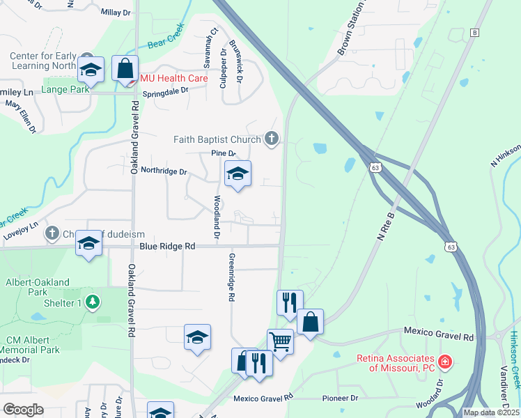 map of restaurants, bars, coffee shops, grocery stores, and more near 2900 Lawnridge Court in Columbia