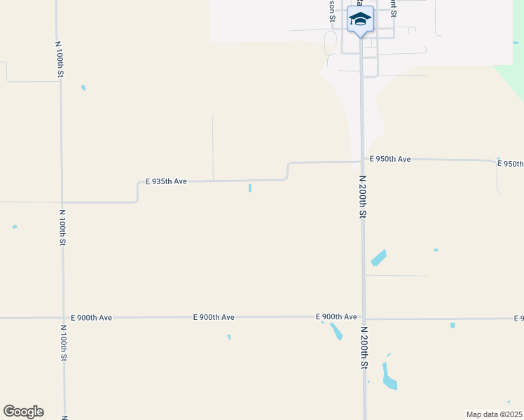 map of restaurants, bars, coffee shops, grocery stores, and more near 1719 East 935th Avenue in Oblong