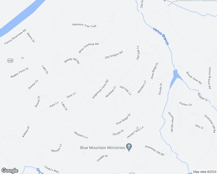 map of restaurants, bars, coffee shops, grocery stores, and more near 362 Dogwood Farm Road in Front Royal
