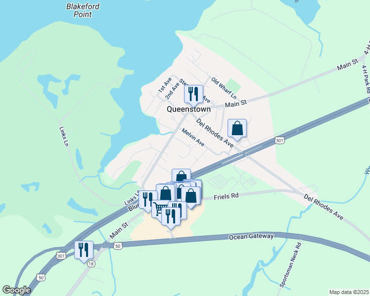 map of restaurants, bars, coffee shops, grocery stores, and more near 122 Thompson Avenue in Queenstown
