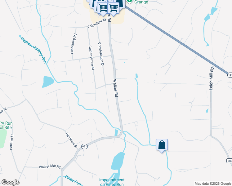 map of restaurants, bars, coffee shops, grocery stores, and more near 908 State Route 681 in Great Falls