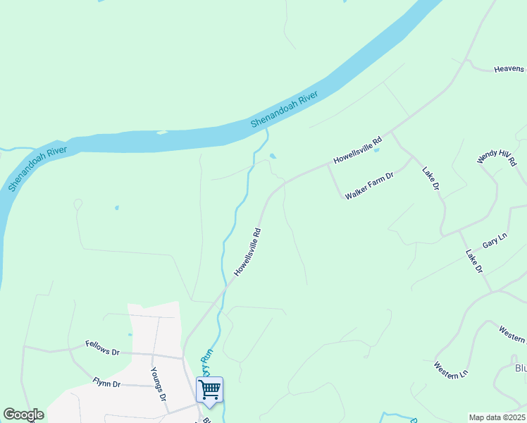 map of restaurants, bars, coffee shops, grocery stores, and more near 4172 Howellsville Road in Front Royal