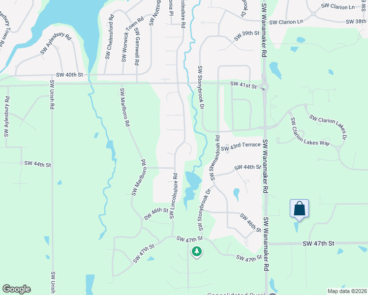 map of restaurants, bars, coffee shops, grocery stores, and more near 4325 SW Laurens Way in Topeka