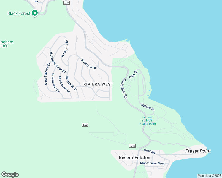 map of restaurants, bars, coffee shops, grocery stores, and more near 3648 Shoreline View Way in Kelseyville