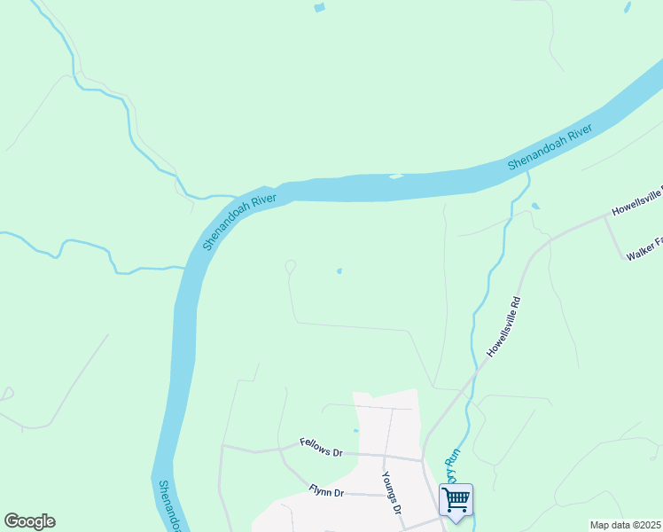 map of restaurants, bars, coffee shops, grocery stores, and more near 16 River Boat Drive in Front Royal