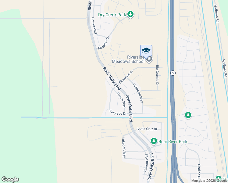 map of restaurants, bars, coffee shops, grocery stores, and more near 1266 Rockwood Court in Plumas Lake
