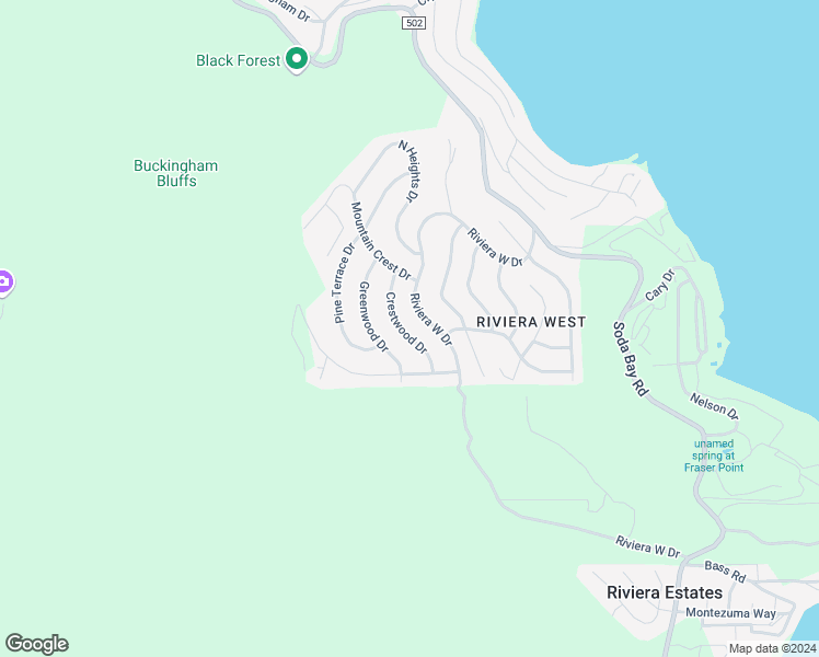 map of restaurants, bars, coffee shops, grocery stores, and more near 3582 Crestwood Drive in Kelseyville
