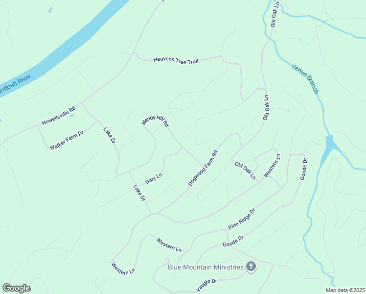 map of restaurants, bars, coffee shops, grocery stores, and more near 574 Wendy Hill Road in Front Royal