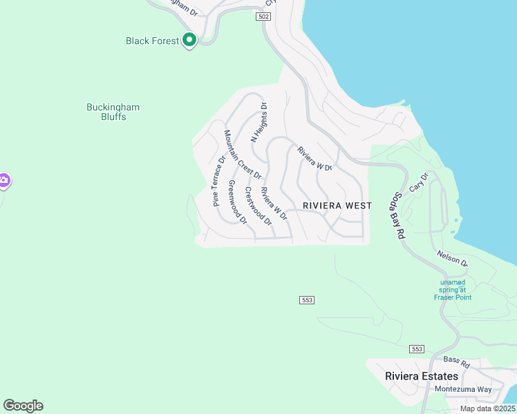 map of restaurants, bars, coffee shops, grocery stores, and more near 3550 Riviera West Drive in Kelseyville