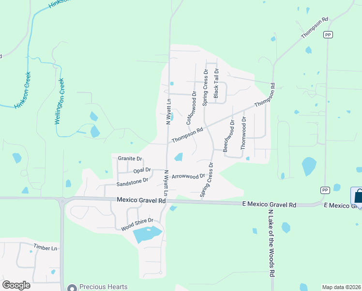 map of restaurants, bars, coffee shops, grocery stores, and more near 5408 Thompson Road in Columbia