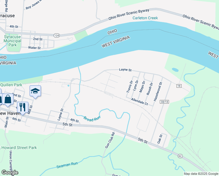 map of restaurants, bars, coffee shops, grocery stores, and more near 100 Hickory St in New Haven