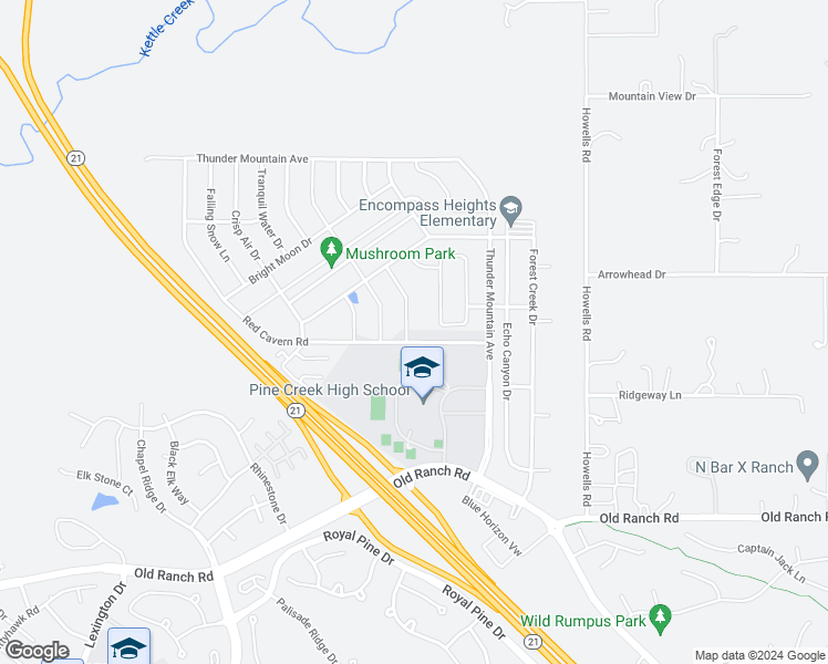 map of restaurants, bars, coffee shops, grocery stores, and more near 10809 Warm Sunshine Drive in Colorado Springs