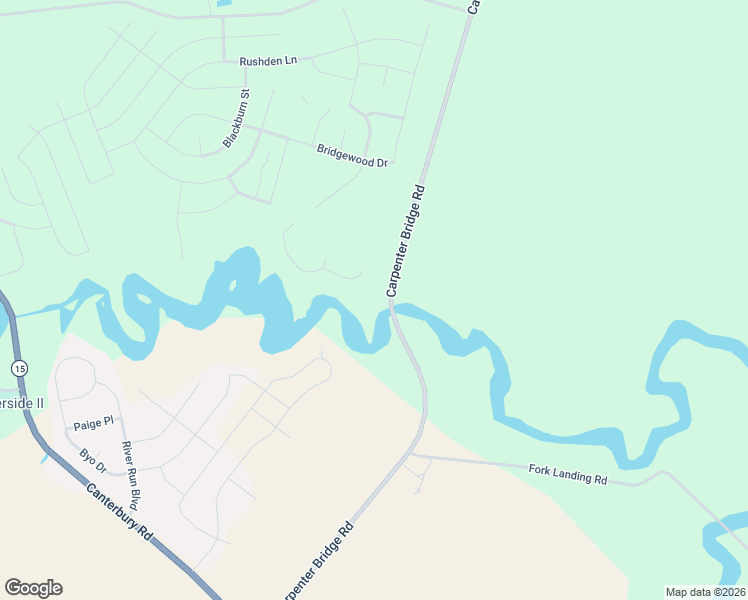 map of restaurants, bars, coffee shops, grocery stores, and more near 5785 Carpenter Bridge Road in Frederica