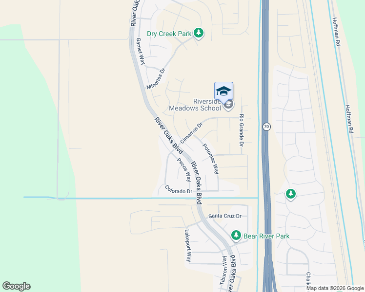 map of restaurants, bars, coffee shops, grocery stores, and more near 1266 Rockwood Court in Plumas Lake
