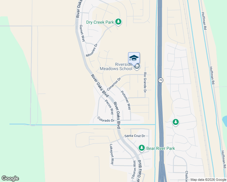 map of restaurants, bars, coffee shops, grocery stores, and more near 1251 Rockwood Court in Plumas Lake