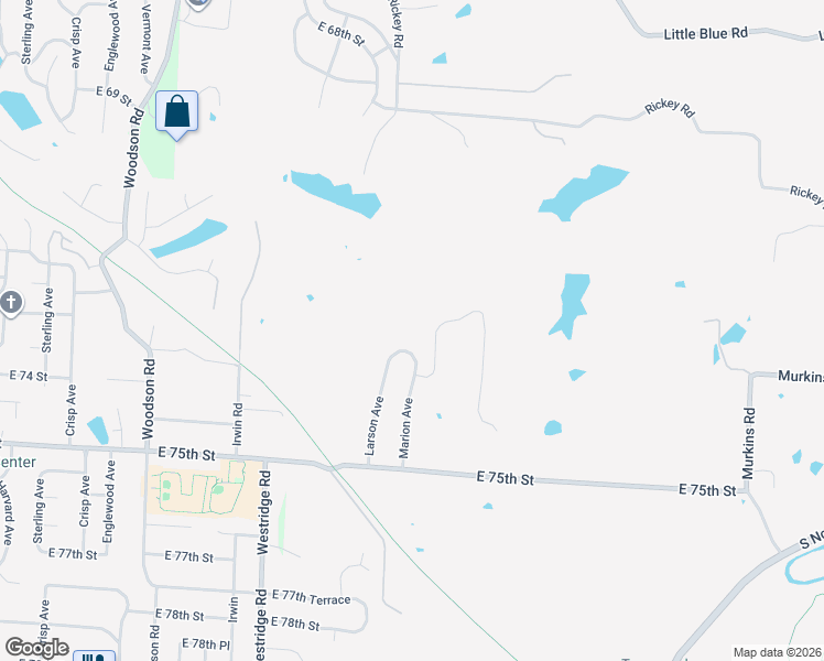 map of restaurants, bars, coffee shops, grocery stores, and more near 7201 Marion Avenue in Kansas City