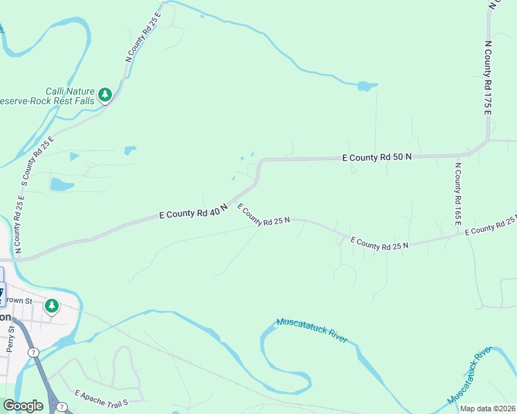 map of restaurants, bars, coffee shops, grocery stores, and more near 950 East 25 North in North Vernon