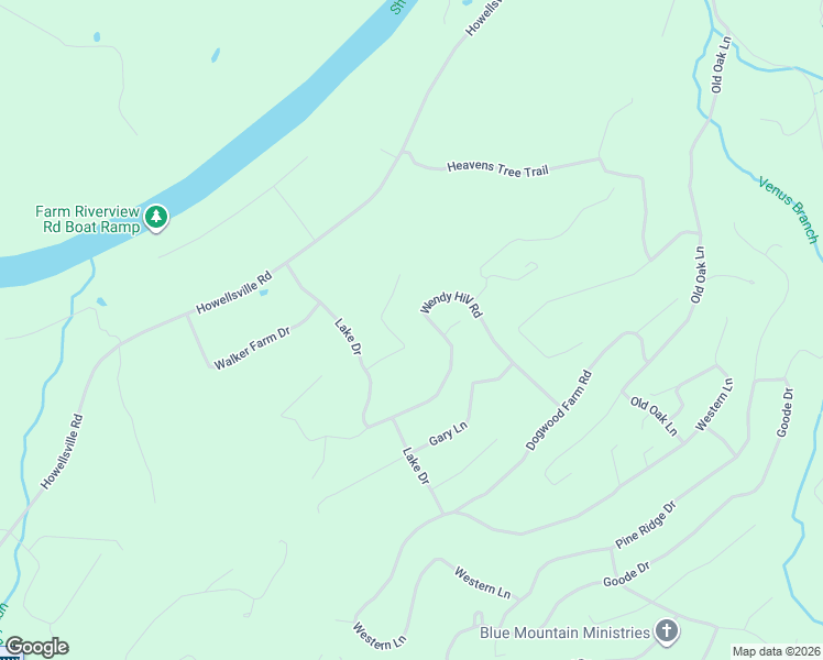 map of restaurants, bars, coffee shops, grocery stores, and more near 94 Marino Lane in Front Royal