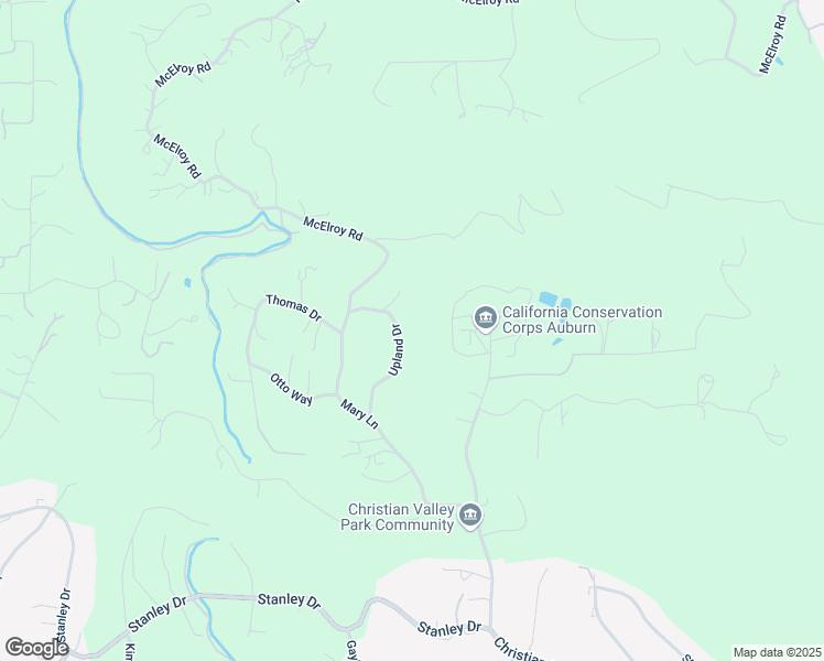 map of restaurants, bars, coffee shops, grocery stores, and more near 3720 Upland Drive in Auburn