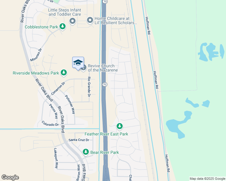 map of restaurants, bars, coffee shops, grocery stores, and more near 2032 Gatlin Court in Plumas Lake
