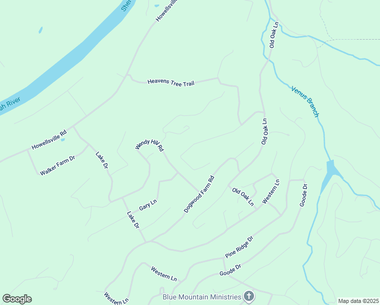 map of restaurants, bars, coffee shops, grocery stores, and more near 383 Old Oregon Road in Front Royal