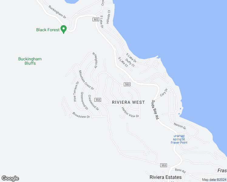 map of restaurants, bars, coffee shops, grocery stores, and more near 3445 Idlewood Drive in Kelseyville