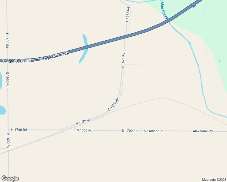 map of restaurants, bars, coffee shops, grocery stores, and more near 1731 East 1675 Road in Lawrence