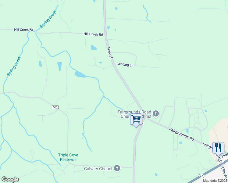 map of restaurants, bars, coffee shops, grocery stores, and more near 533 State Highway H in Troy
