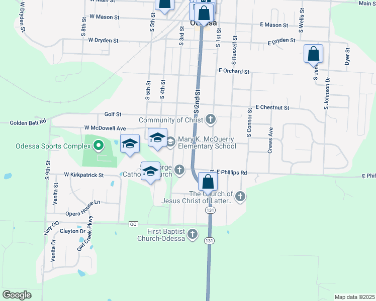 607 South 2nd Street, Odessa MO Walk Score