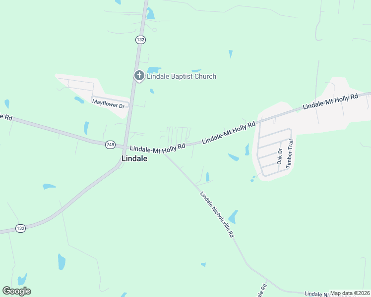 map of restaurants, bars, coffee shops, grocery stores, and more near 1727 Lindale-Mt Holly Road in Amelia
