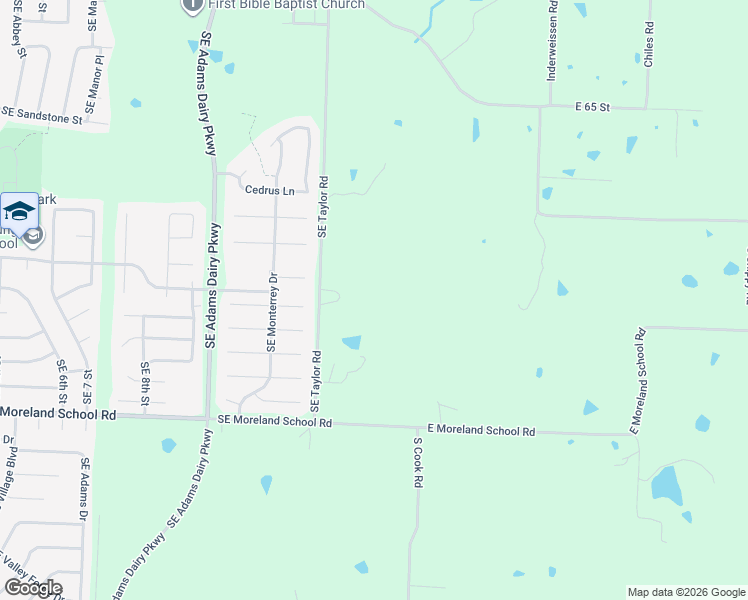map of restaurants, bars, coffee shops, grocery stores, and more near 6817 Southeast Taylor Road in Blue Springs