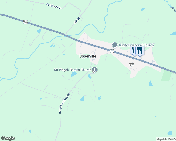 map of restaurants, bars, coffee shops, grocery stores, and more near 1176 Delaplane Grade Road in Upperville