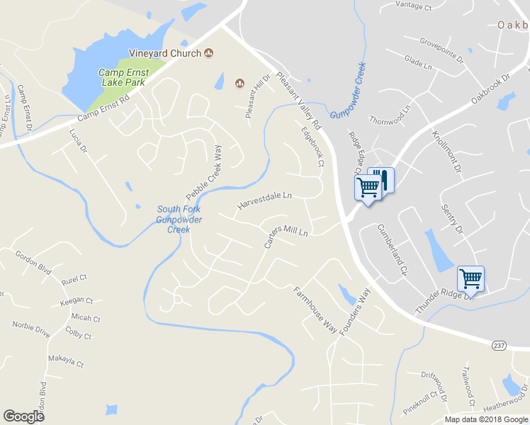 map of restaurants, bars, coffee shops, grocery stores, and more near 1159 Thornberry Court in Florence
