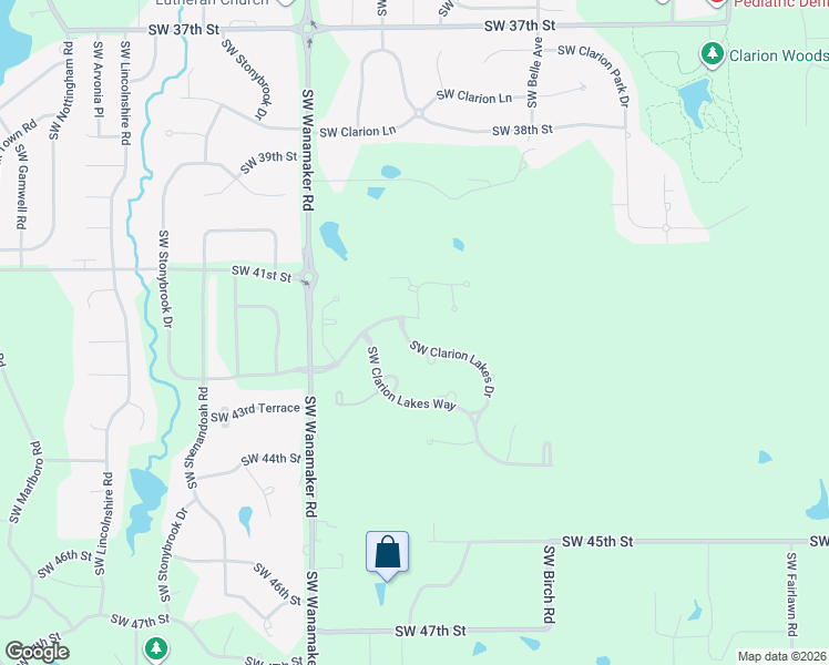 map of restaurants, bars, coffee shops, grocery stores, and more near 4301 Southwest Clarion Lakes Drive in Topeka