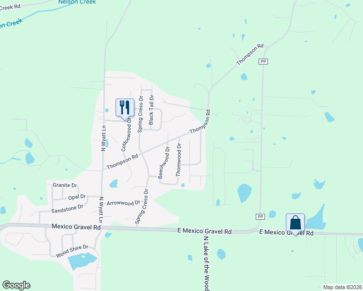 map of restaurants, bars, coffee shops, grocery stores, and more near 4010 Thornwood Drive in Columbia
