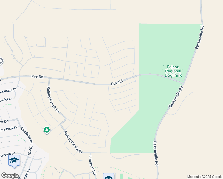 map of restaurants, bars, coffee shops, grocery stores, and more near 13523 Arriba Drive in Elbert